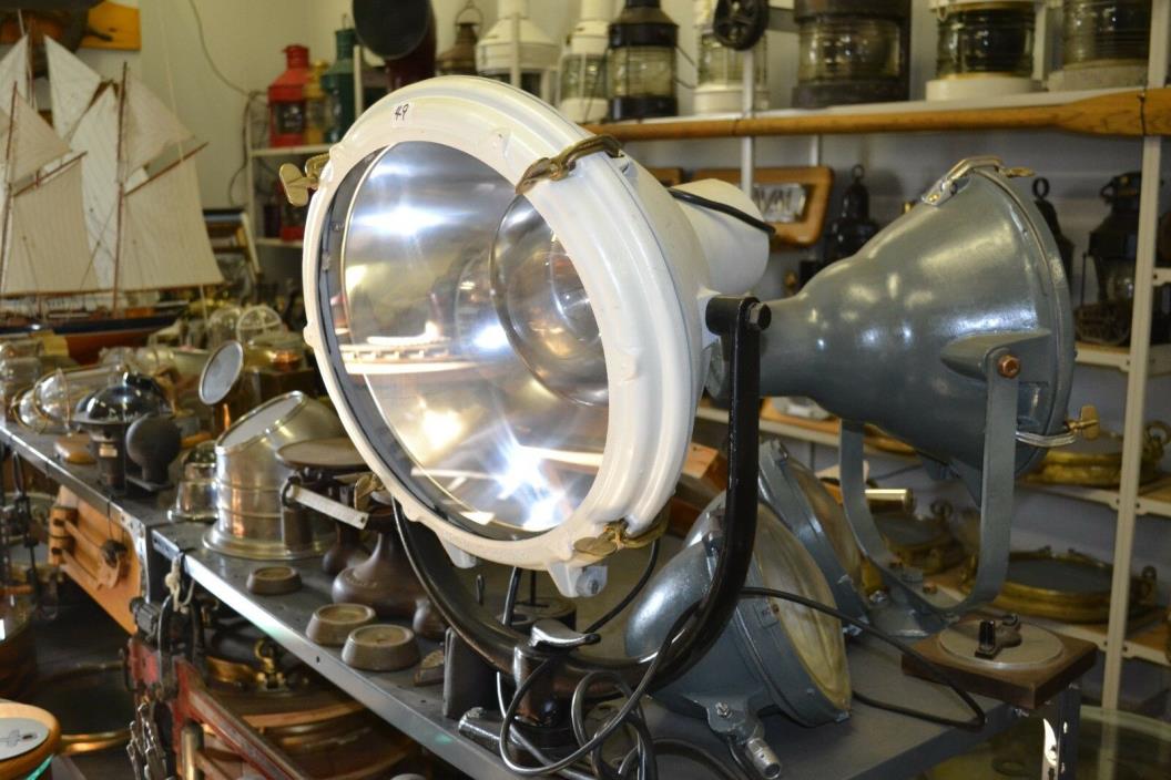 Vintage Nautical Searchlight from CANADIAN NAVY CORVETTE