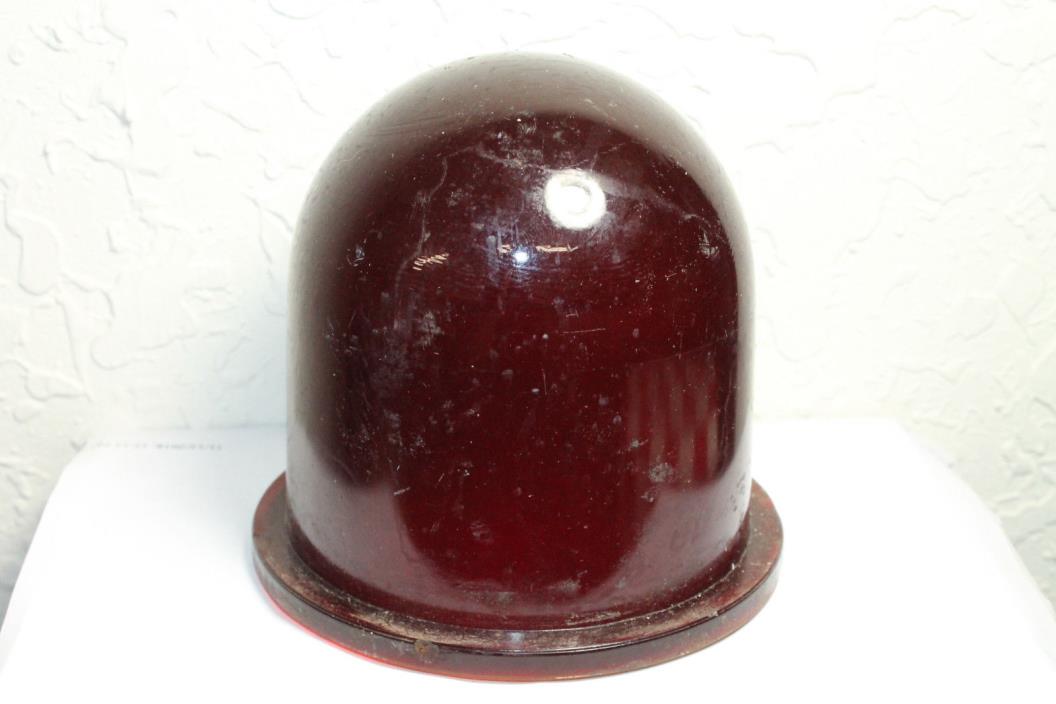 Red Glass Globe Nautical Ship Police Fire Industrial