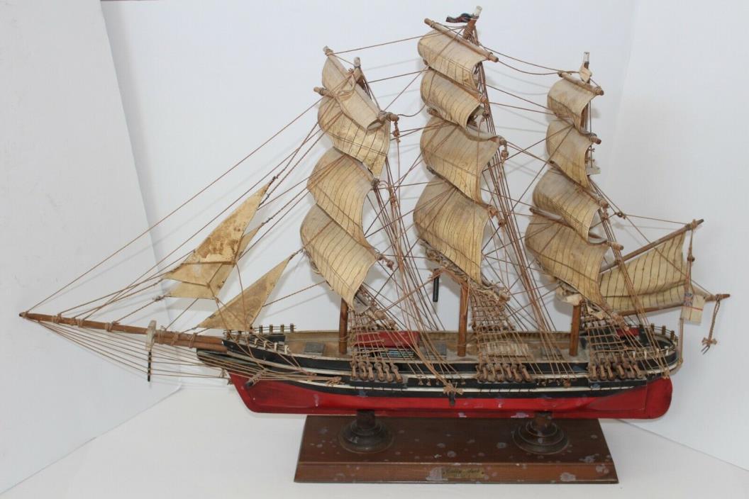 Antique Wood 1869 Cutty Sark Ships Model