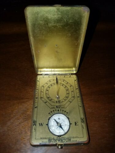 SUNWATCH by ANSONIA COMPASS sundial watch