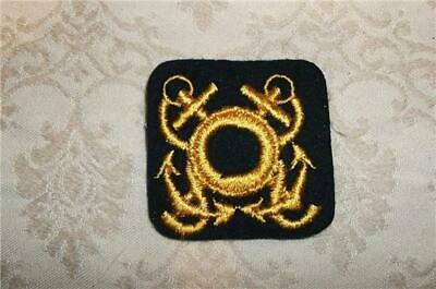 VINTAGE MARITIME NAUTICAL CAPTAIN OFFICER INSIGNIA EMBROIDERED EMBLEM PATCH ~NOS