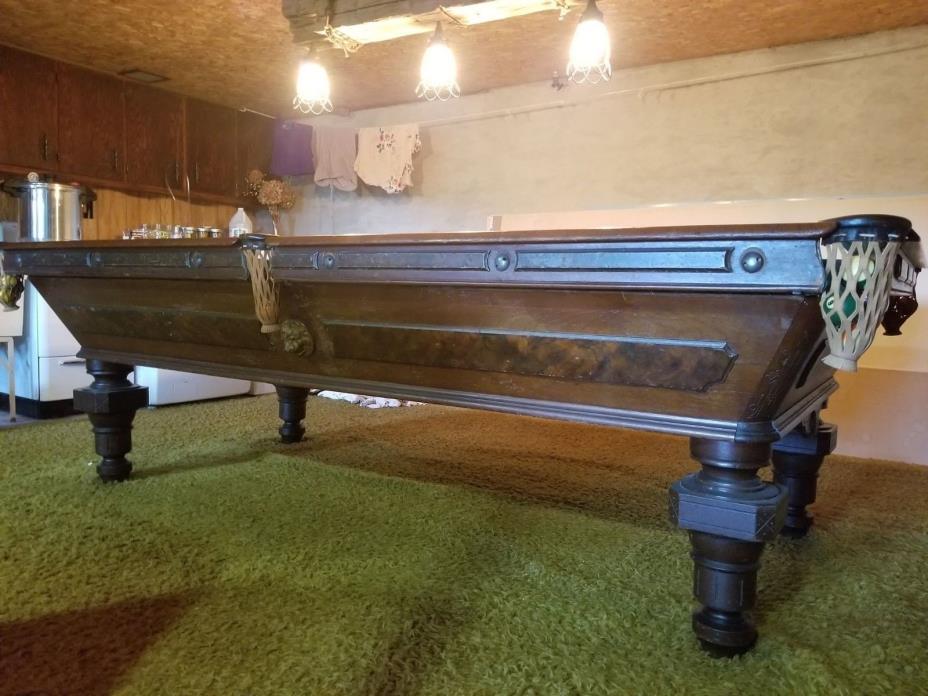 1870s victorian full size billard pool table