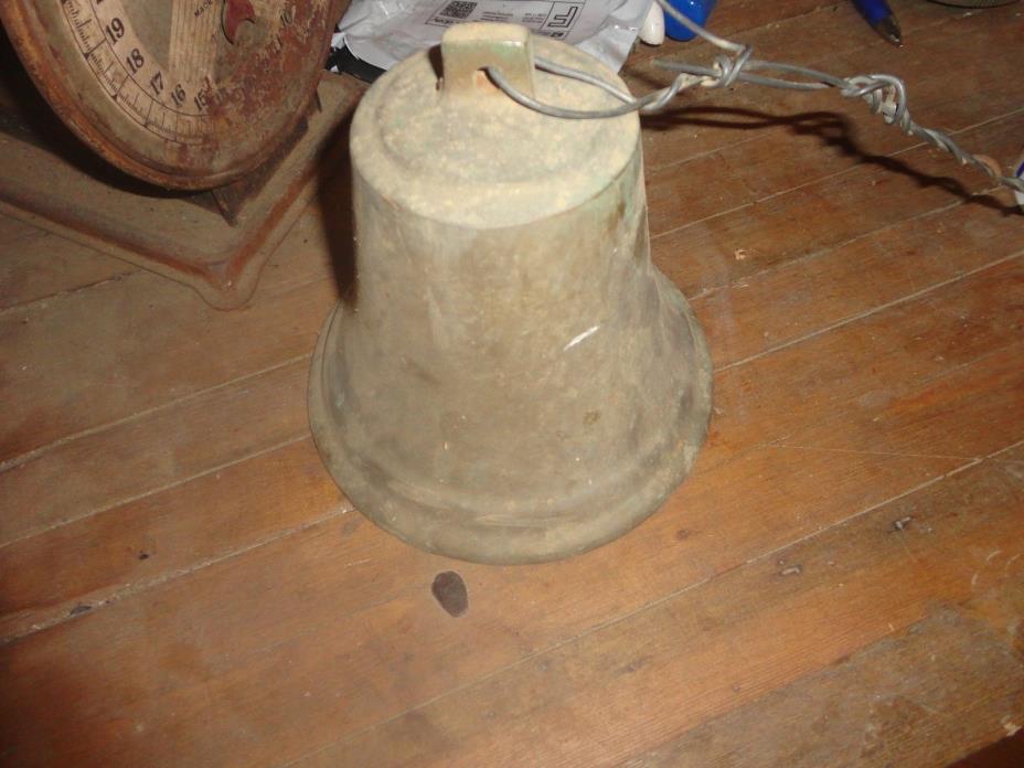 Vintage Cast Brass Ships Bell  Nautical Maritime Marine Boat 6.5