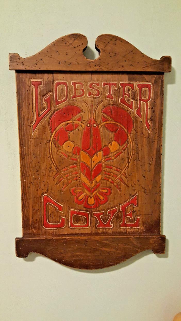 Wood Sign Lobster Cove