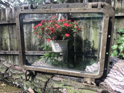 WWII Liberty Ship Brass Porthole Window Large 24”