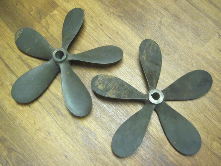 pair 5 Blade Bronze Propeller 20 x 20 right & Left hand 1 3/8 shaft boat ship