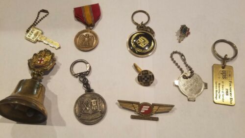 Pins, Key Chains, Bell, Vintage Collectibles