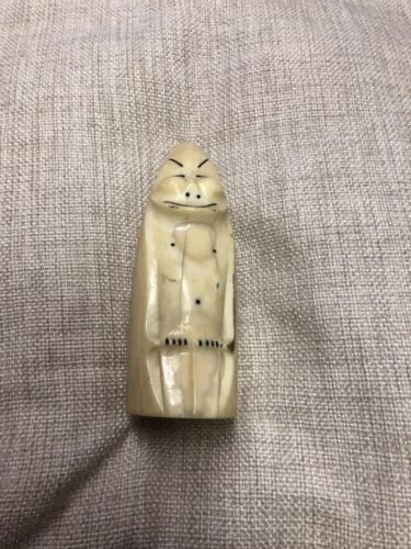 Resin Faux Antique 4'' Whale Tooth Estate Find Inuit