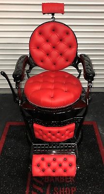 1928 Emil Paidar Round Seat Round Back Barber chair
