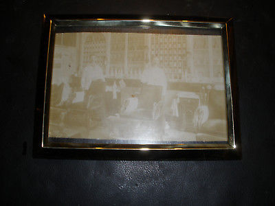 VINTAGE BARBER SHOP WALL ART-- ORIGINAL PHOTO 1915 BARBER SHOP -- NO.A1