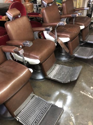 Vintage Belmont Barber Chairs A Set Of 6 Matching