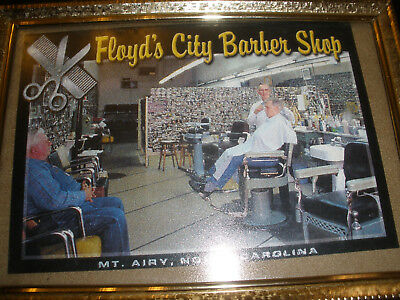 VINTAGE BARBER SHOP WALL ART---FLOYD'S CITY  BARBER SHOP--NO.320