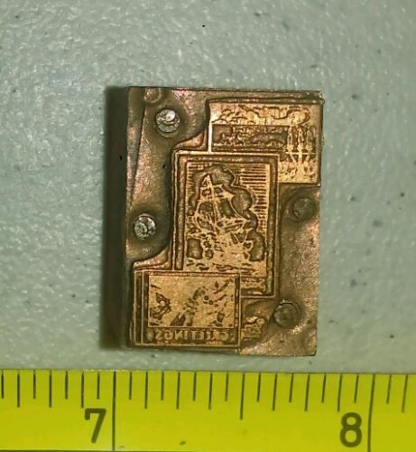 Vintage Letterpress Printing Block Seasons Greetings Cards Ship & More