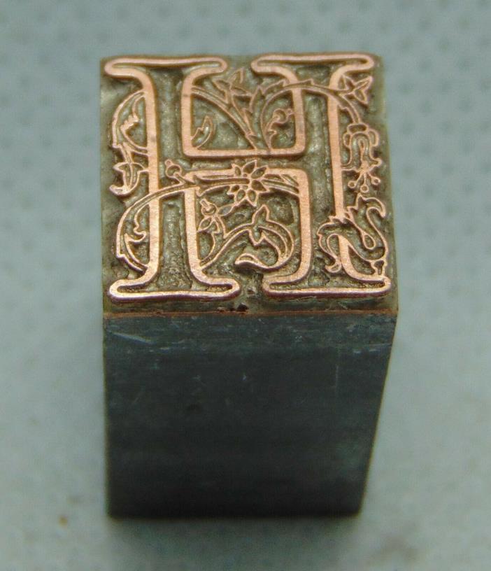 Vintage Letterpress Printing Block Fancy 