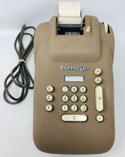 Vintage Burroughs Adding Machine Calculator J-Series Classic FOR PARTS