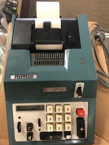 Olivetti Summa Quanta 20 Vintage Adding Machine