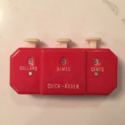 Vintage Quick-Adder Manual Grocery Adding Device