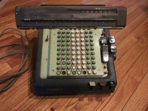 Vintage Antique Monroe High Speed Adding Calculator Motor Works