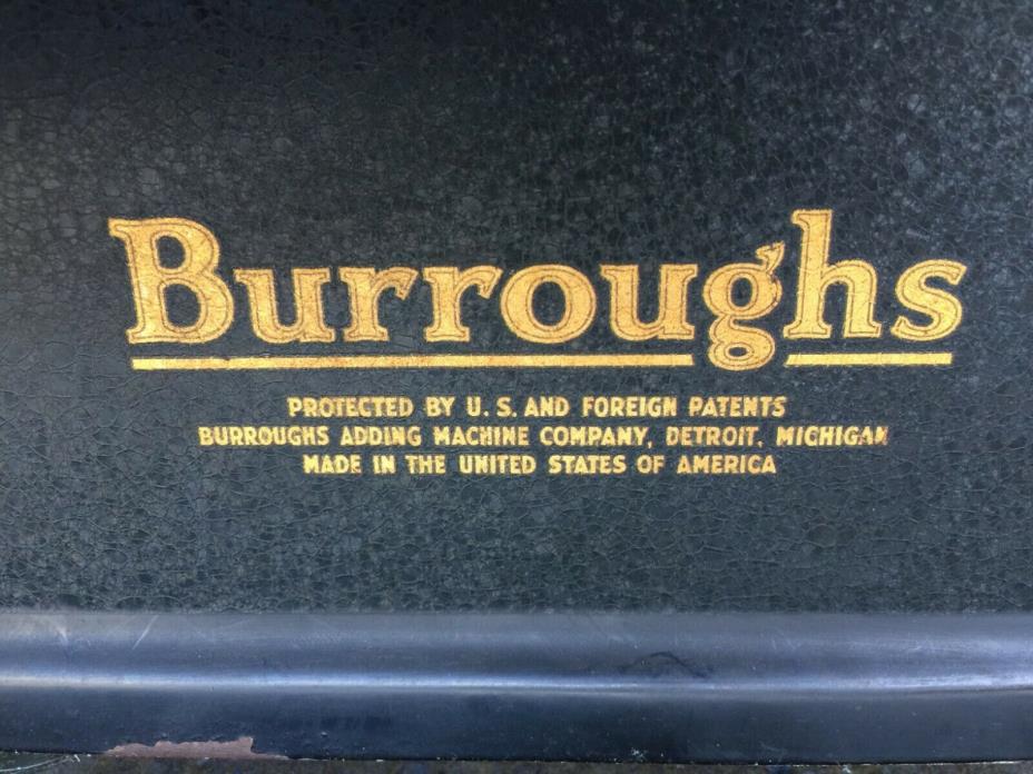 Vintage Burroughs Cashier Register Machine Condition Good as it, Still Workable.