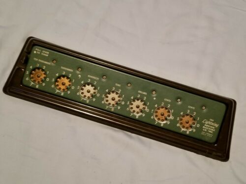 Vintage Lightning Adding Machine Bakelite Base