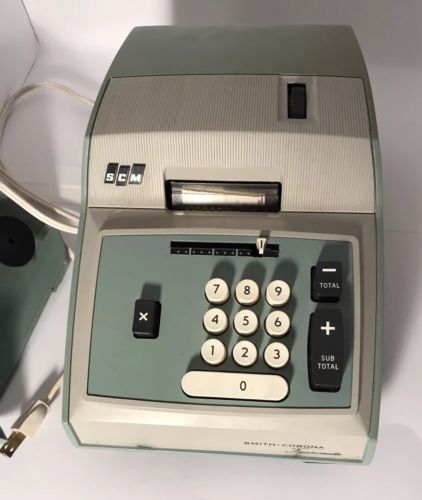Vintage Smith Corona Figurematic 708 Adding Machine Calculator Has Cord