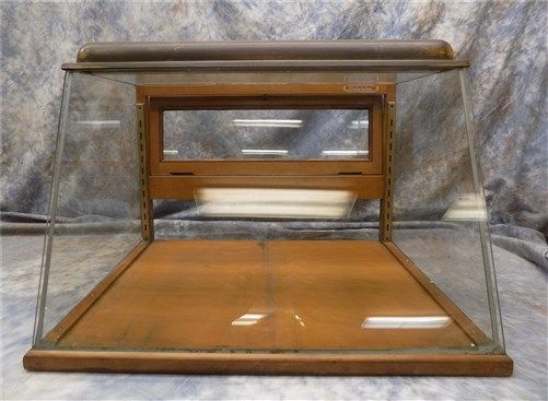 23 Inch Showcase Slant Glass Counter top Country Hardware Store Display Case