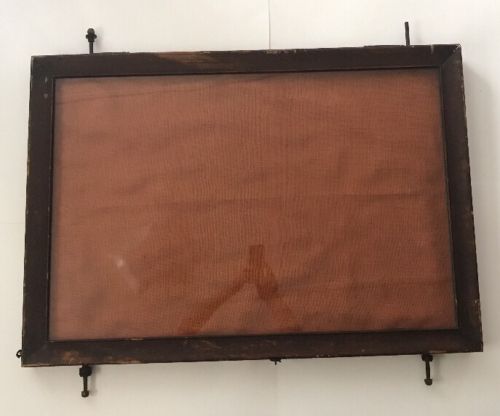 Antique Wood Glass Display Case 2 3/4” x 27 1/2” X 39 1/2”