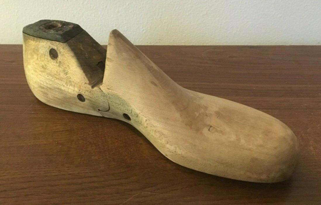 Antique Small Stamped Cobbler's Wooden Shoe Form 12B