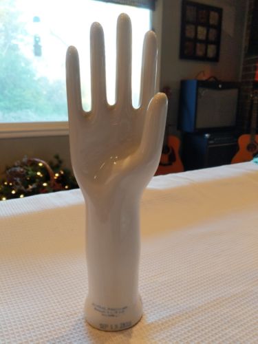 General Porcelain Hand Glove Mold for Display Jewelry Mannequin Sz 8.5 1979