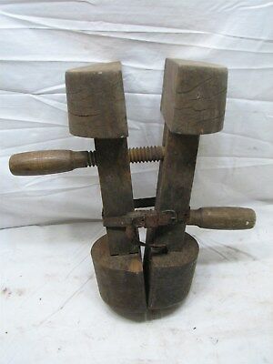 Antique Hat Stretcher Wooden Form Millinery Tool Sizer Block Cowboy Western Mold
