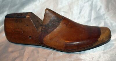 Mobbs & Lewis Kettering Tin Sole Antique Industrial Wood Shoe Mold/Last