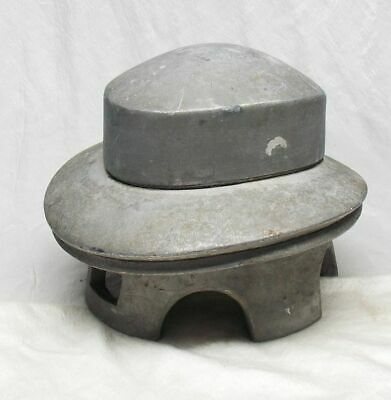 Antique Industrial Aluminium Fancy Hat Stretcher Mold  Heavy 18 Lbs