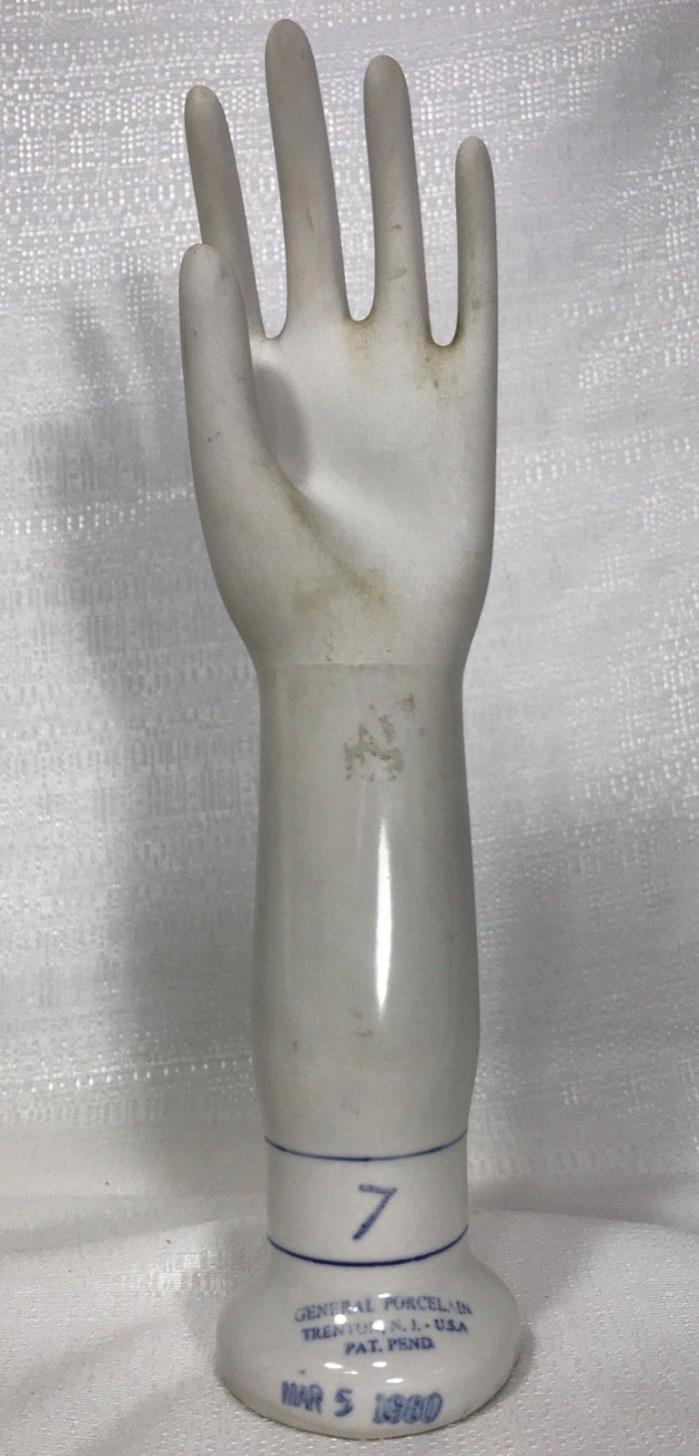 General Porcelain #7 Glove Mold March 5th. 1980