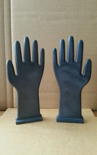 PAIR Vintage Industrial Glove Mold HANDS Great For Jewelry Display  12