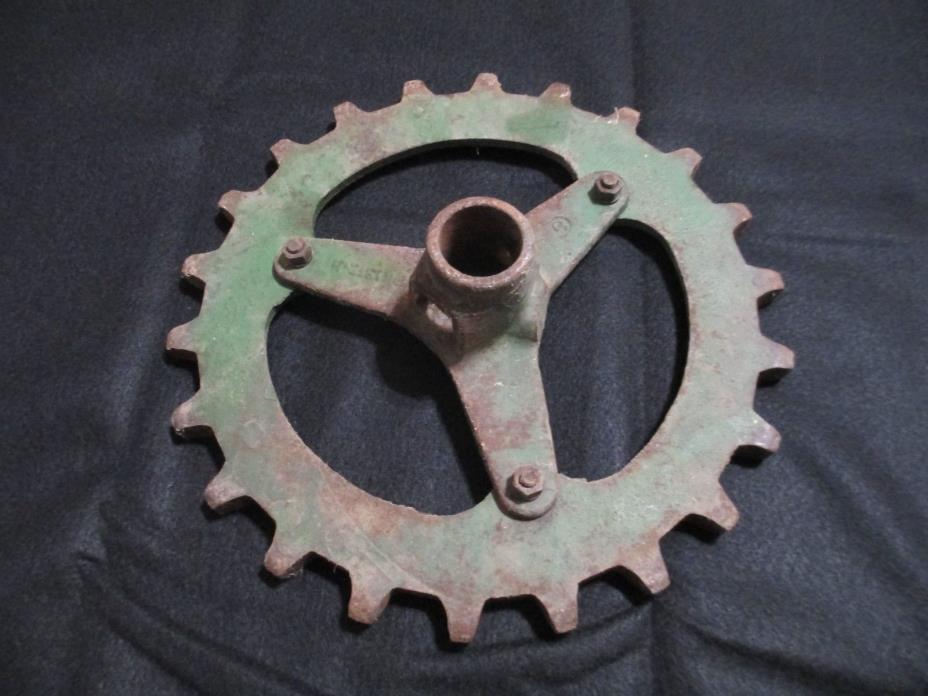 JD Industrial Machine Age Steel/Cast Iron Gear/Cog Steampunk Art Lamp Base