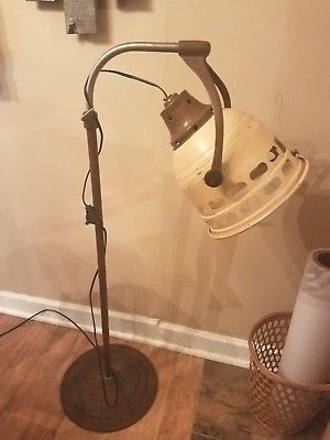 Steam Punk Mir A Kal Ray Eastman Lamp 1930's Working Cast Iron Base Adjustable