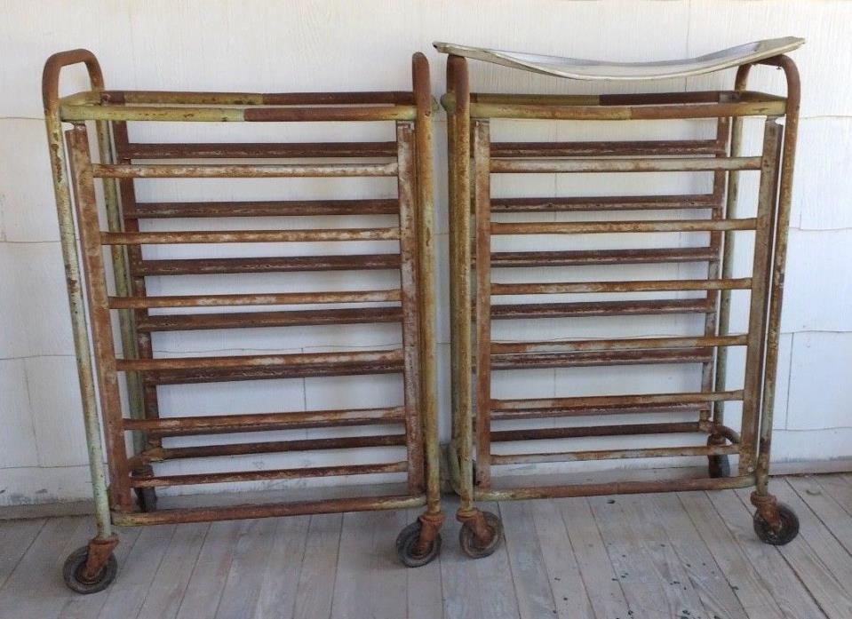 RARE 1800's Butcher Shop Meat Carts (PAIR)