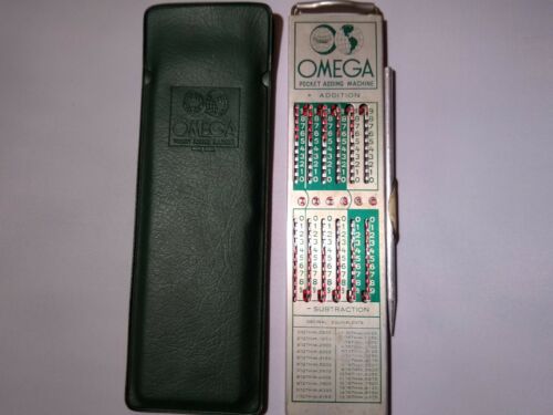 1964  OMEGA Pocket Adding Machine Good Condition