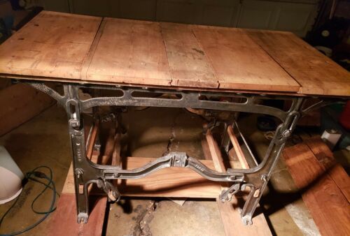 Antique Industrial Table Cast Iron