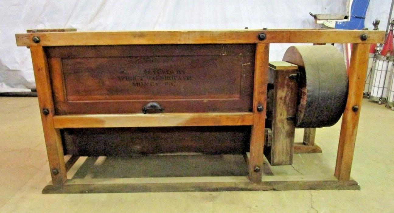 Antique Sprout Waldron & Co. Muncy PA Corn / Grain / Grist Mill Bolter Table