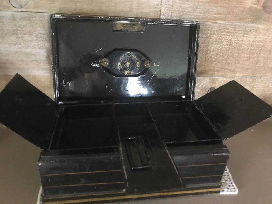 Vintage The Safe Cash Box Large Size Complete No Key
