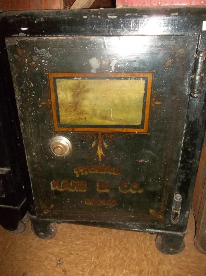 ANTIQUE 1880'S VICTOR FLOOR SAFE