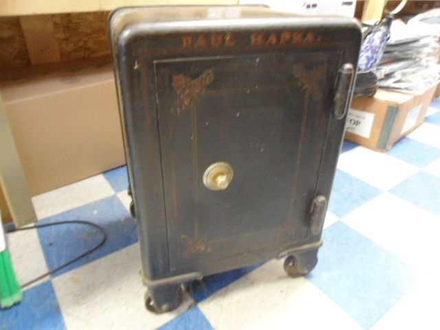 Vintage Industrial Cast Iron Safe FREE SHIPPING