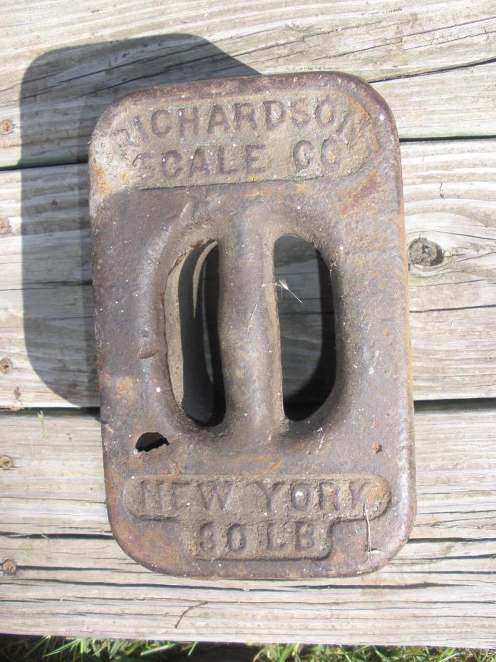 Richardson Scale Co Calibration Elevator Scale Weight 30 lbs