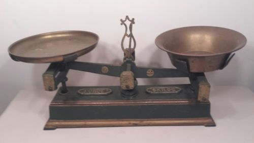 Antique Cast Iron French Balance Scale
