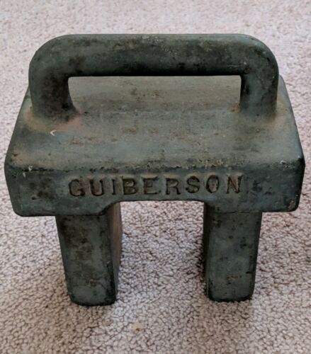 Vintage Guiberson Scale Platform Weight Cast Iron 25# FREE SHIPPING T 15 M