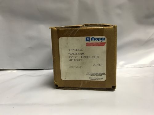 MOPAR cast iron 2lb weight  #5264445