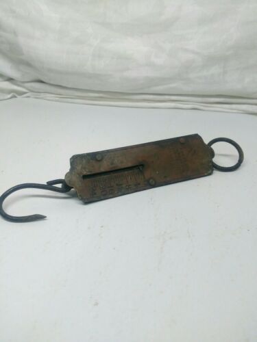 Vintage Fosters Improved Spring Balanced Scale 24 LB Steel Hanging Scale Metal
