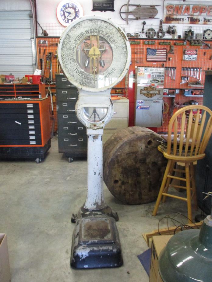 Antique Toledo Lollipop Your Weight Free Scale 78