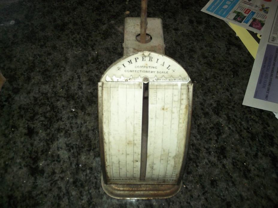 Antique Food Scale Imperial Computing Confectionery Scale 1899 2 Lb. Candy Scale
